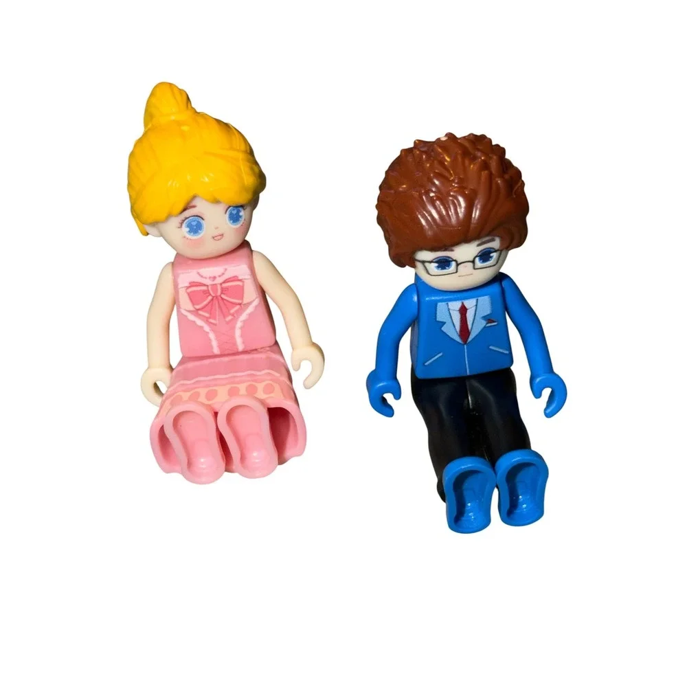 Building‎ Block Mini Figures Boy and Girl Formal Wedding Prom Figures 3